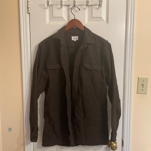 Frank and Oak brown button down top - Picture 2 of 3